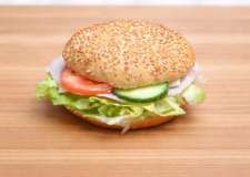  Burgerbolle med skinke/ost