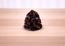 Flødebolle med mørk chokolade