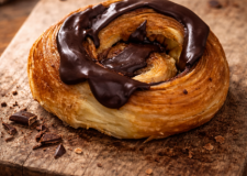 Snegl med brun glasur